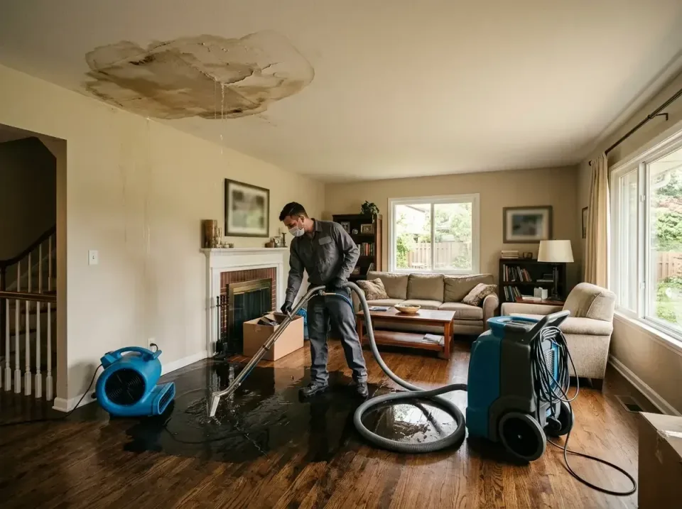 attic-pipe-burst-ceiling-drip-008 — frequently asked questions, Water Damage Restoration & Carpet Care in Chesterfield, MO